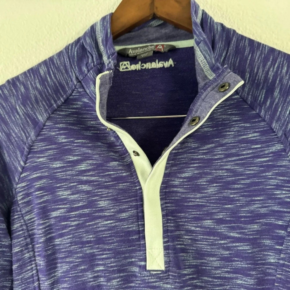 Avalanche Loma Snap Neck Sweater Pull Over Jacket Aster Purple / Bay Size Small - Picture 6 of 16